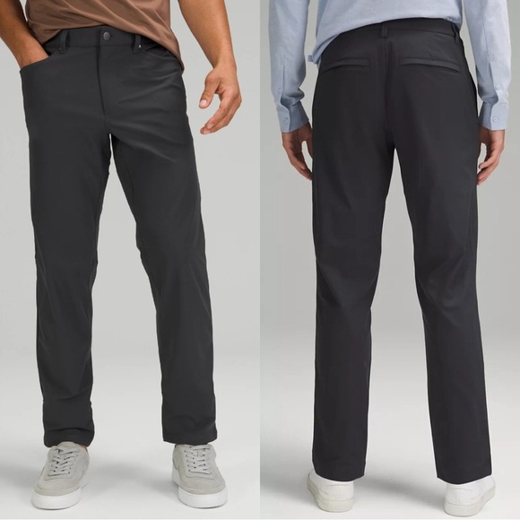 Lululemon ABC Classic-Fit Pant 27” Inseam Warpstreme Obsidian Gray 32 - Picture 1 of 8